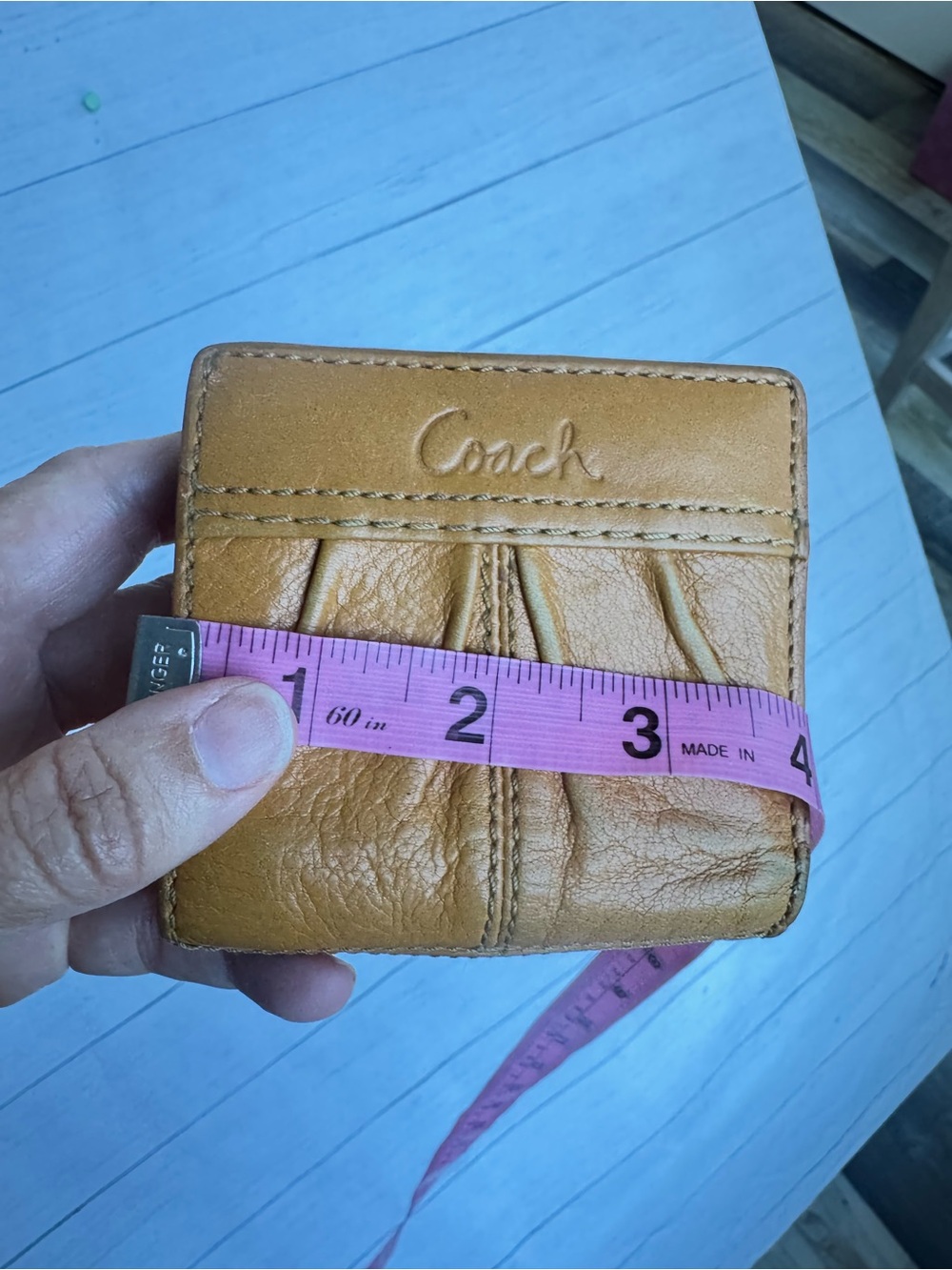 Coach Soho Pleated Mustard Leather Shoulder Bag & Wallet Set F15045 - Picture 16 of 16